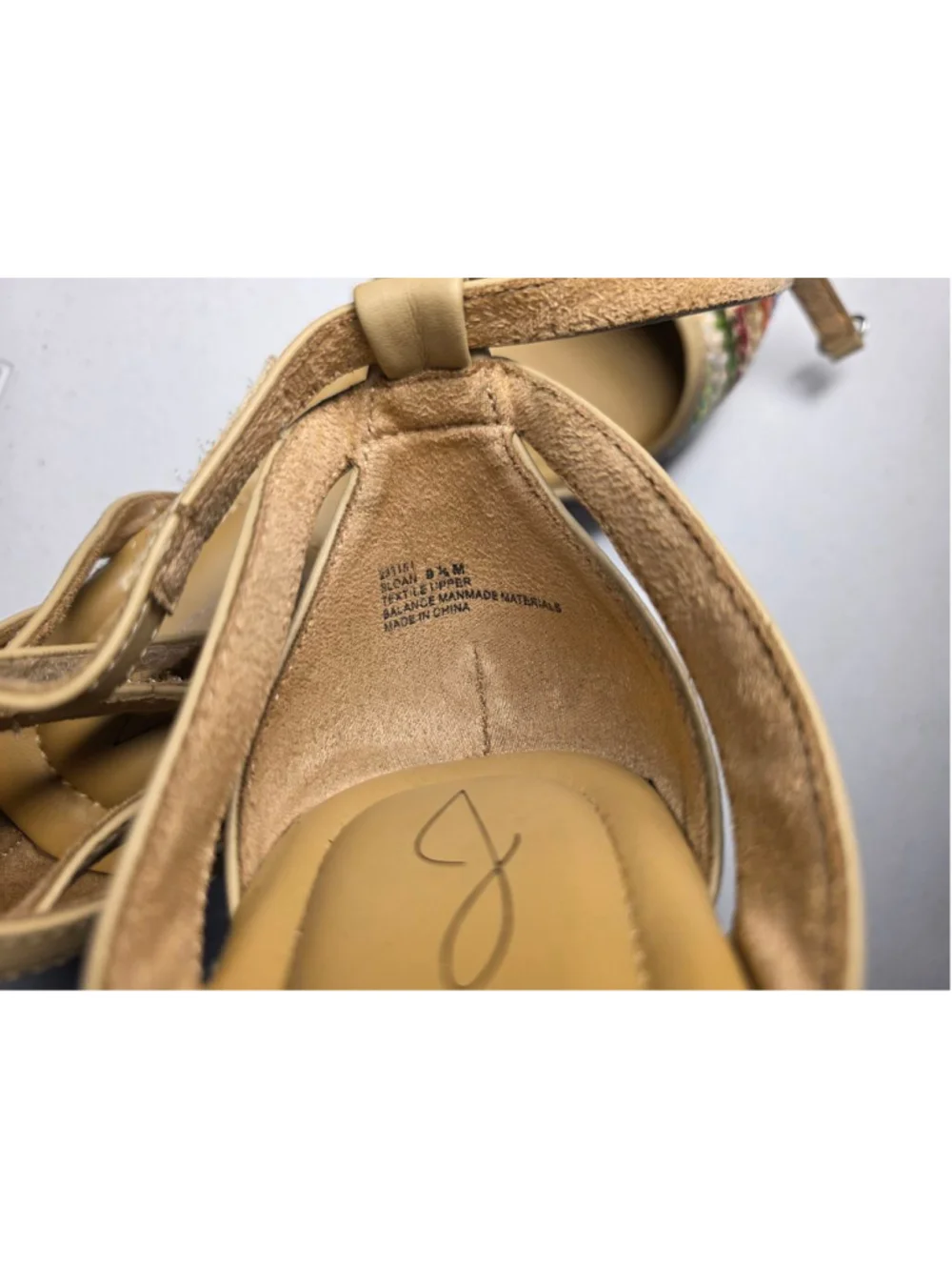 Joie Rainbow Raffia Espadrille Wedge Sandals Size 9.5M Coastal Cowgirl Resort